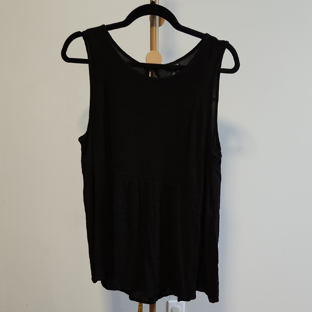 Torrid Black Sleeveless Tank Top